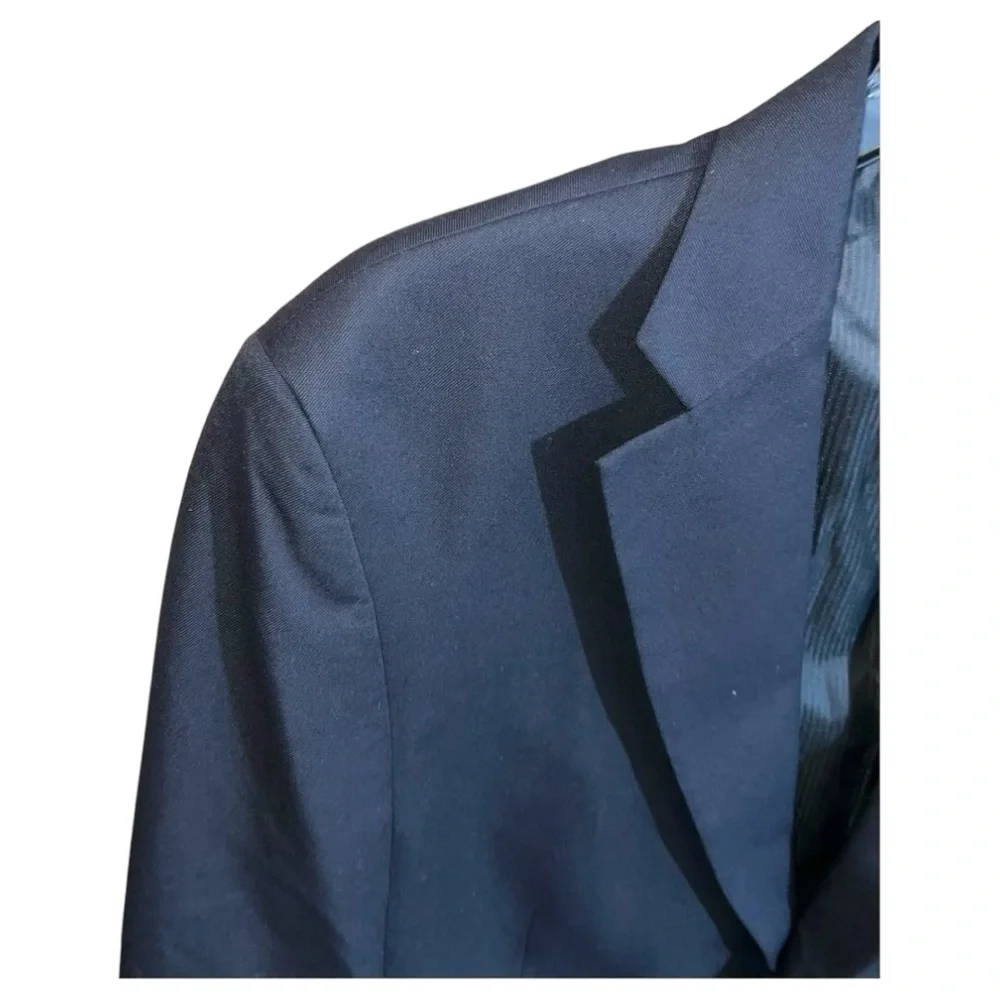 Haggar Sport Coat Blazer Men’s Size 44 Regular Blue 2 Button